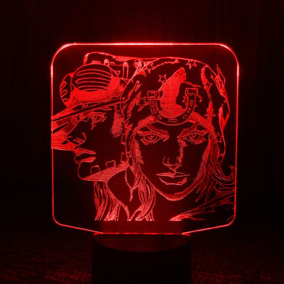 Акриловый светильник-ночник ДжоДжо красный tty-n001537