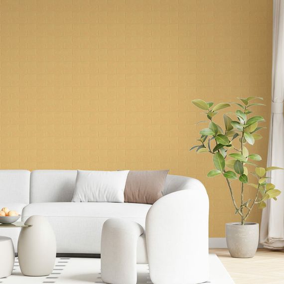 Панель стінова 3D 700х770х2мм ЖОВТО-ПІСОЧНА (D) SW-00001909 | Зображення 4