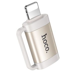 Переходник Hoco UA31B OTG Lightning male to Type-C female Gray