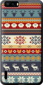 Чехол на Huawei Honor 6 Plus Рождественский орнамент "3303u-179-17620"