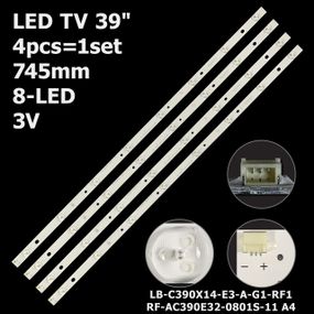 LED підсвітка TV 39" LB-C390X14-E3-A-G1-RF1 RF-AC390E32-0801S-11 A4 4шт.