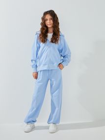 Костюм толстовка+штани для дівчинки Dinomin 391 164 см Блакитний shop (2000999463556)