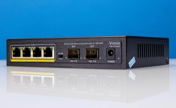Коммутатор Vimin VM-S250402 с 4 портами 2.5GbE и 2 портами 10GbE