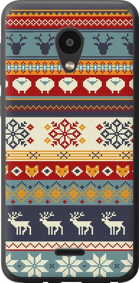 Чехол на Meizu C9 Рождественский орнамент "3303u-1627-17620"