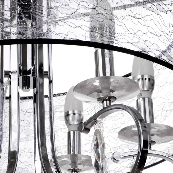 Люстра подвесная прованс с абажуром E14 60W CH (BL-061S/6) | Зображення 3