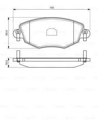 Колодки гальмівні дискові FORD/JAGUAR Mondeo/X-type ctionF one07, BOSCH (0986494026) | Зображення 6