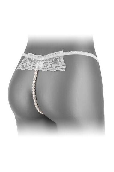 Трусики-стрінги з перлинною ниткою Fashion Secret KATIA White | Зображення 1
