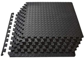 Мат-пазл (ластівчин хвіст) EasyFit SwallowTail з бортиком Чорний (EF-1950)