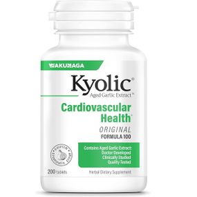 Комплекс для профилактики давления и кровообращения Kyolic Aged Garlic Extract Cardiovascular Health Original Formula 100 200 Tabs