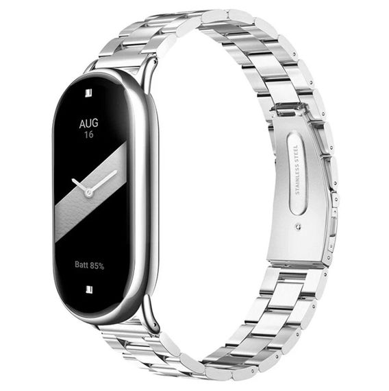 Металевий ремінець Mijobs для фітнес браслета Xiaomi Smart Band 10 - Silver | Зображення 1