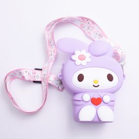 Детская силиконовая сумочка-кошелёк с поп-ит 15*10*3 см Фиолетовый HP-55-8V