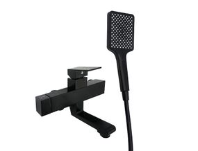 Змішувач для ванни вилив 14 см MILLZ чорний MRS-AL-E1(Black) 1/10