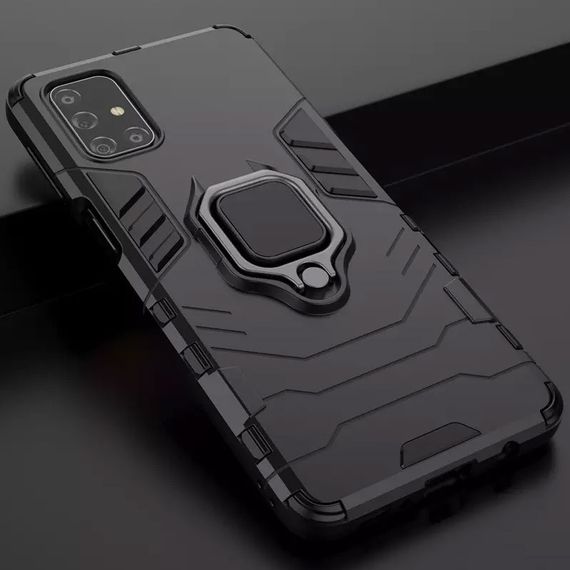 Ударостійкий чохол Transformer Ring for Magnet для Samsung Galaxy M31s Black | Зображення 5