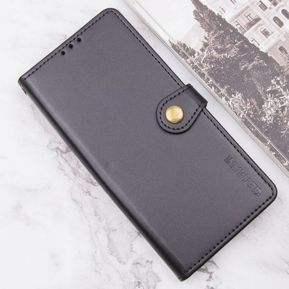 Кожаный чехол-книжка GETMAN Gallant (PU) для Motorola Moto G15 4G Черный | Зображення 4