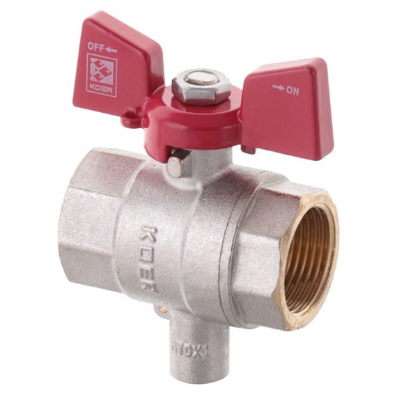 Кран ГГМ для подключения датчика температуры Koer KR.230 - 3/4" (KR3068) | Зображення 1