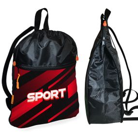 Рюкзак-мешок для обуви,спортивной формы Sport детская сумка для сменки с расширителем (01420)