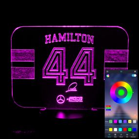 Акриловый светильник-ночник управление с телефона Хэмилтон 44 tty-n001317