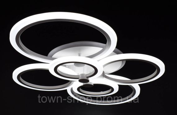Люстра потолочная LED с пультом A2374/6-RGB-wh Белый 11х57х77 см. | Зображення 1
