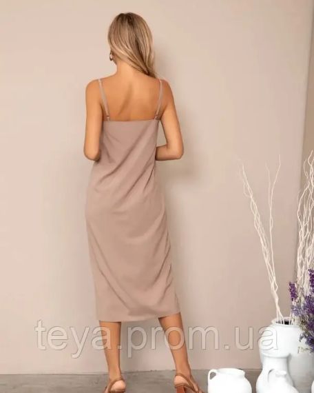 Плаття для жінок колір бежевий розмір XL FI_000839 | Зображення 2