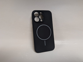 Чохол для iPhone 13 Pro / Айфон 13 Про, Soft Touch, протиударний, MagSafe, чорний