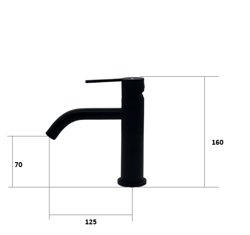 Змішувач для раковини Fabiano Nuova 50101 Black 8231.401.1591 | Зображення 3
