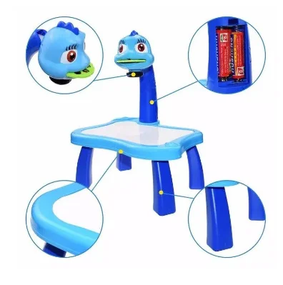 Дитячий стіл для малювання зі світлодіодним підсвічуванням Блакитний