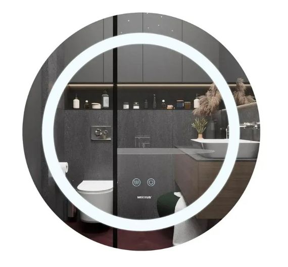 Дзеркало Mixxus PLAIN MC03-60 з LED Touch, Anti-fog, димером, регулюванням яскравості (MI6662)