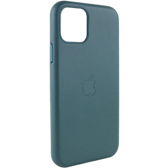 Шкіряний чохол Leather Case (AA Plus) для Apple iPhone 11 Pro (5.8") Штучна шкіра, Pine green | Зображення 2