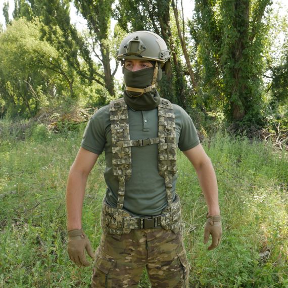 Ремни плечевые (лямки) мягкие для тактических поясов РПС Піксель | Зображення 5