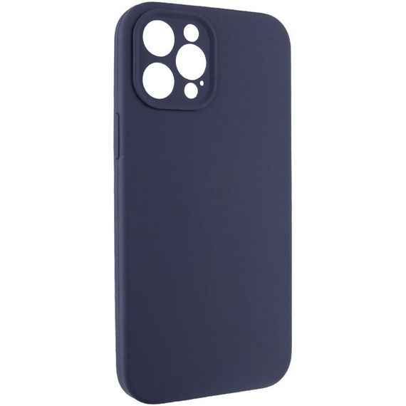 Чохол Silicone Case Full Camera Protective (AA) NO LOGO для Apple iPhone 12 Pro Max (6.7") Темно-синій / Midnight blue | Зображення 1