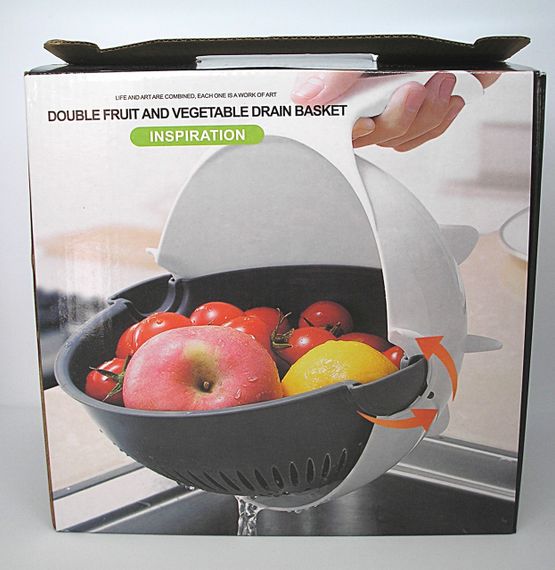Овочерізка слайсер тертка друшляк шатківниця + овочечистка 9 в 1 Wet Basket Vegetable Cutter | Зображення 8