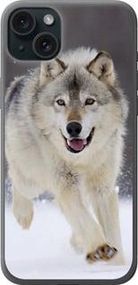Чохол на iPhone 15 Plus Втікає вовк із силікону FCh_014173