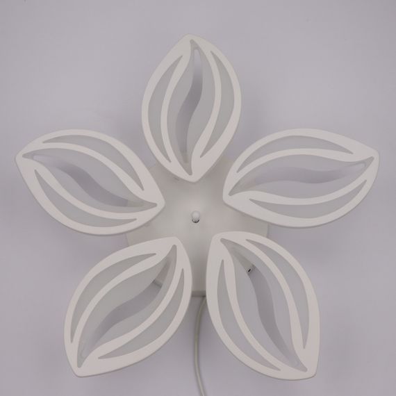 Люстра світлодіодна стельова LED світильник для квартири на стелю лед з пультом 25604 Білий 9х55х55 см. | Зображення 4