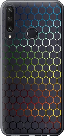 Чехол на Huawei Y6p Переливающиеся соты "498u-1952-17620"