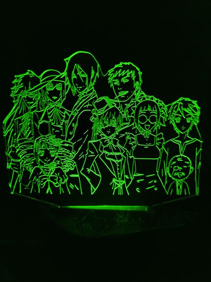 Акриловый светильник-ночник Темный Дворецкий зеленый tty-n000850