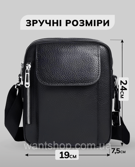 Мужская сумка-барсетка кожаная через плечо Tiding Bag TM-35086 | Зображення 3