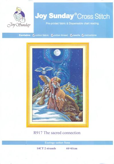 Набір для вишивання за нанесеною на канву схемою "The sacred connection ". AIDA 14CT printed , 44*61 см | Зображення 1