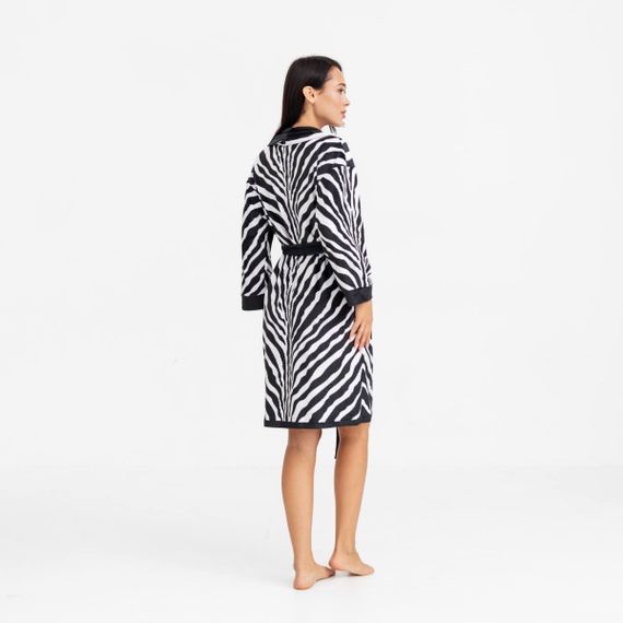 Халат женский из плюшевого велюра эксклюзивный Zebra 18268 2XL-3XL | Зображення 2