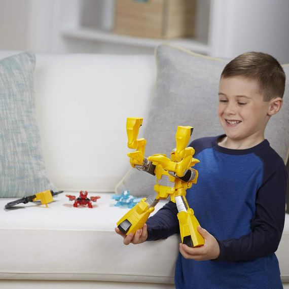 Трансформер Бамблби 25 см Оригинал Hasbro Transformers Rescue Bots Knight Watch Bumblebee | Зображення 7