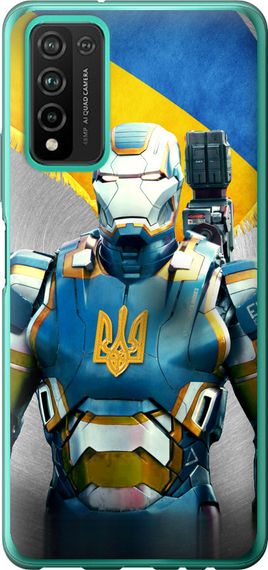 Чехол на Huawei Honor 10X Lite Украинский киборг "980u-2198-17620"