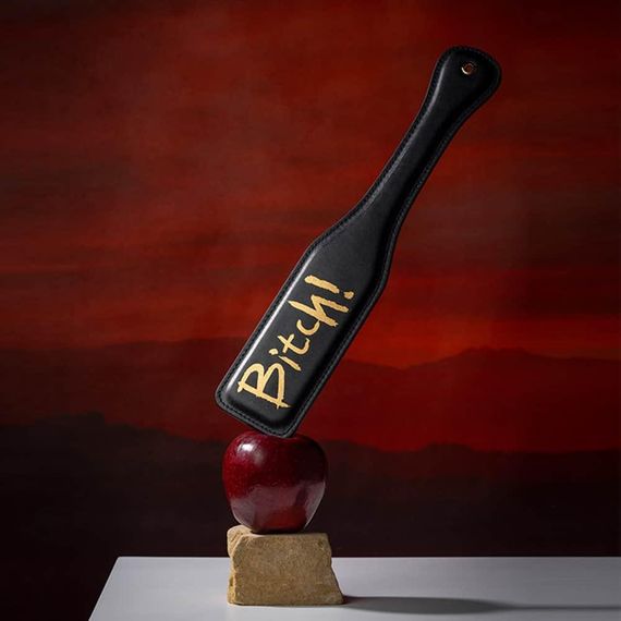 Паддл Bitch! UPKO, італійська шкіра, чорний sexstyle | Зображення 1