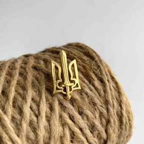 Значок UkrPin Тризуб-меч 20х13 мм (#6174)