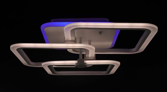 Люстра світлодіодна стельова LED світильник для квартири на стелю лед з пультом 25767 Білий 13х45х53 см. | Зображення 8