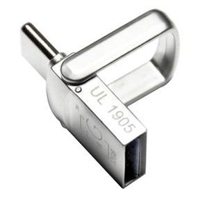 Флеш-накопичувач T&G 104 Metal Series 2in1 USB 3.0 (USB-A/C) — 16GB Срібний