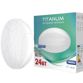 LED Светильник настенно-потолочный 24W 5000К 220V Кривые линии TLCL-245CL Titanum