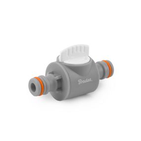 Ніпель з краном Bradas WHITE LINE для з'єднання 2 швидкороз'ємних конекторів WL-2235