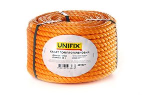Канат полипропиленовый 12мм 50м UNIFIX