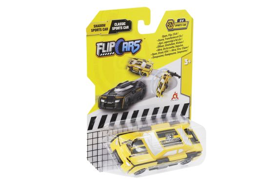 Машинка-трансформер Flip Cars 2 в 1 Черный спорткар и Классический спорткар (EU463875B-04) | Зображення 4