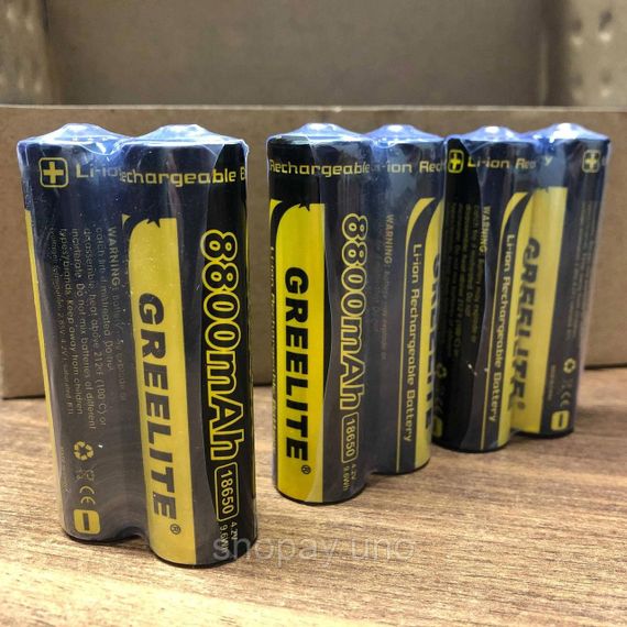 Акумулятор (1шт) 18650 Greelite 4.2V 9.6Wh Li-ion батарейка для ліхтарика ZA-13 | Зображення 6