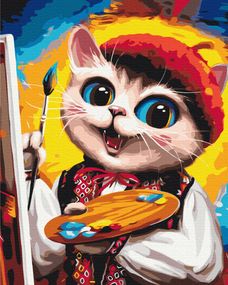 Котик Художник ©Маріанна Пащук